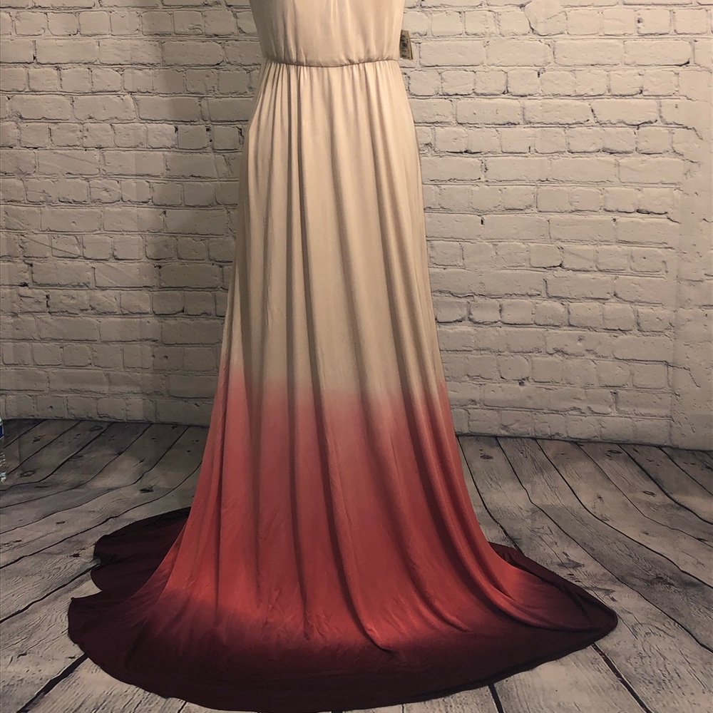 🆕NWT Aidan Mattox Silk Ombré Dress